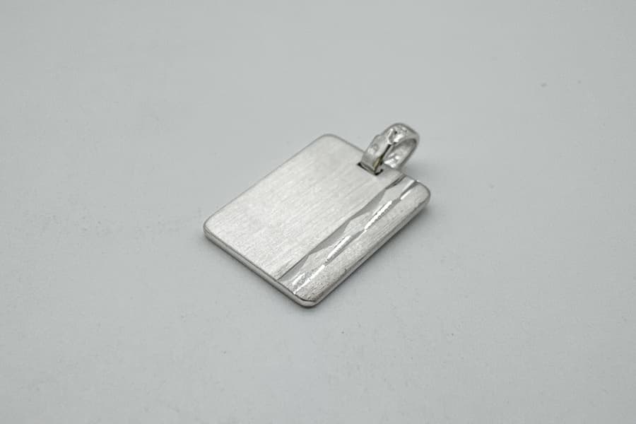 Silber Ketten Anhänger Diadoro Basics Gravurplatte GRS03
